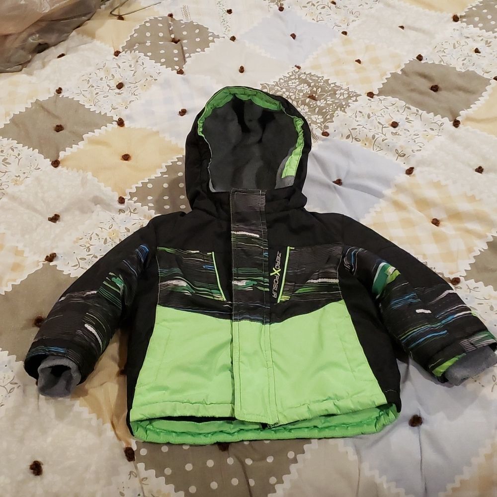 EUC ZeroXposur Lined Hooded Winter Coat Jacket Sz 12 Mos